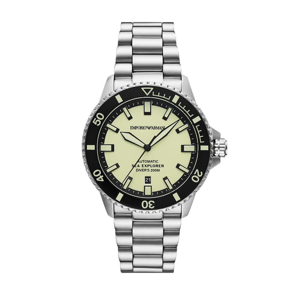 Emporio Armani Montre automatique Homme Sea explorer Jaune