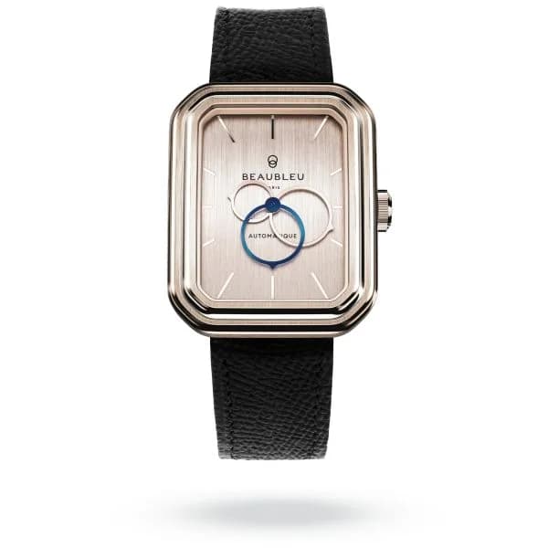Beaubleu Montre Beaubleu Ecce Figura Sienna Bracelet Cuir Noir