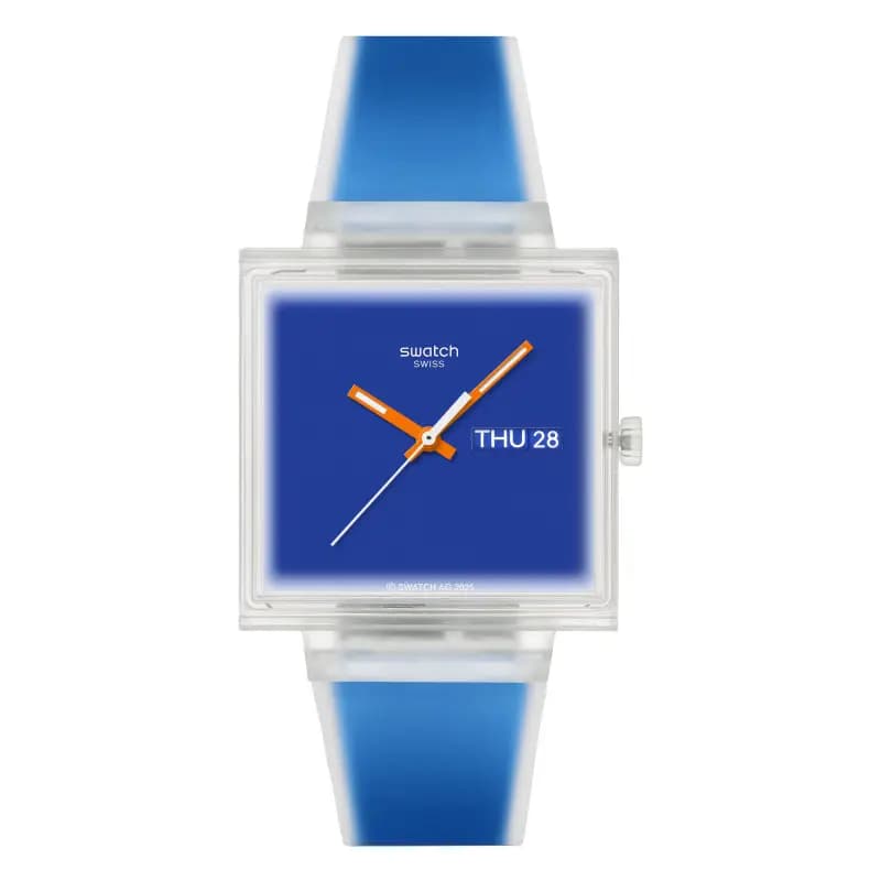 Swatch Montre What If...See Thru Blue ? SO38K701