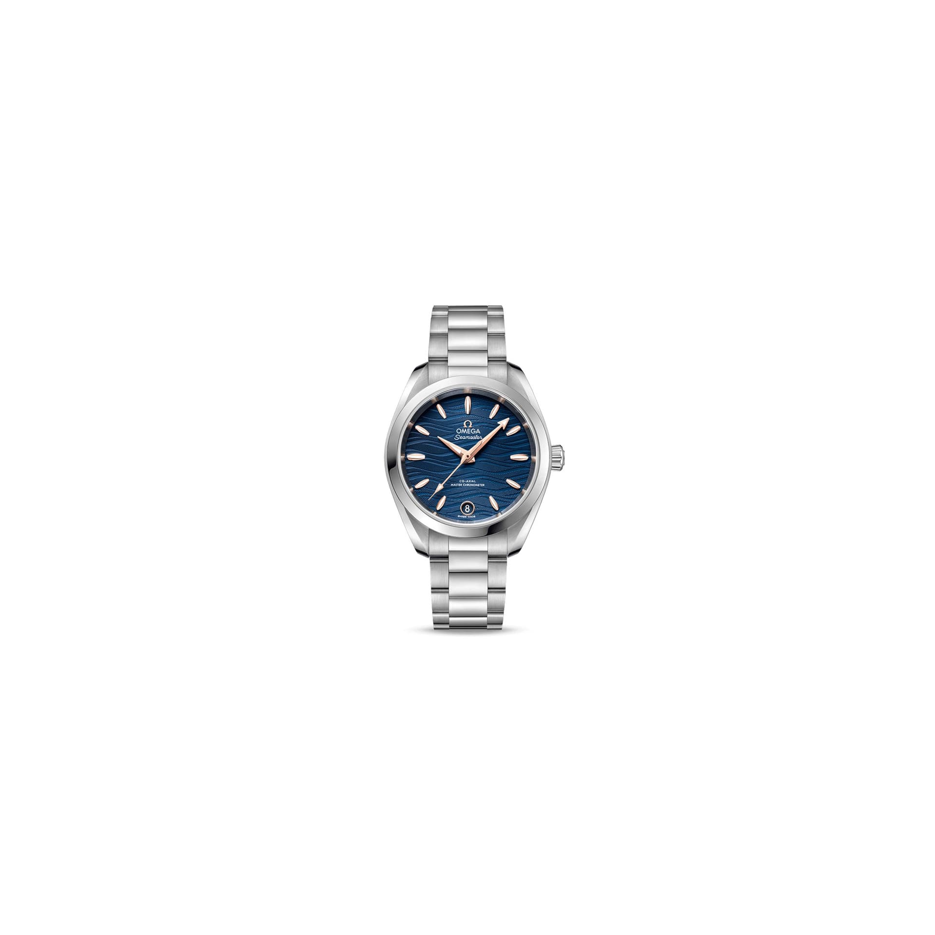 Omega Montre Omega Seamaster Aqua Terra 150m Ladies Co-Axial Master Chronometer cadran bleu bracelet acier 34 mm