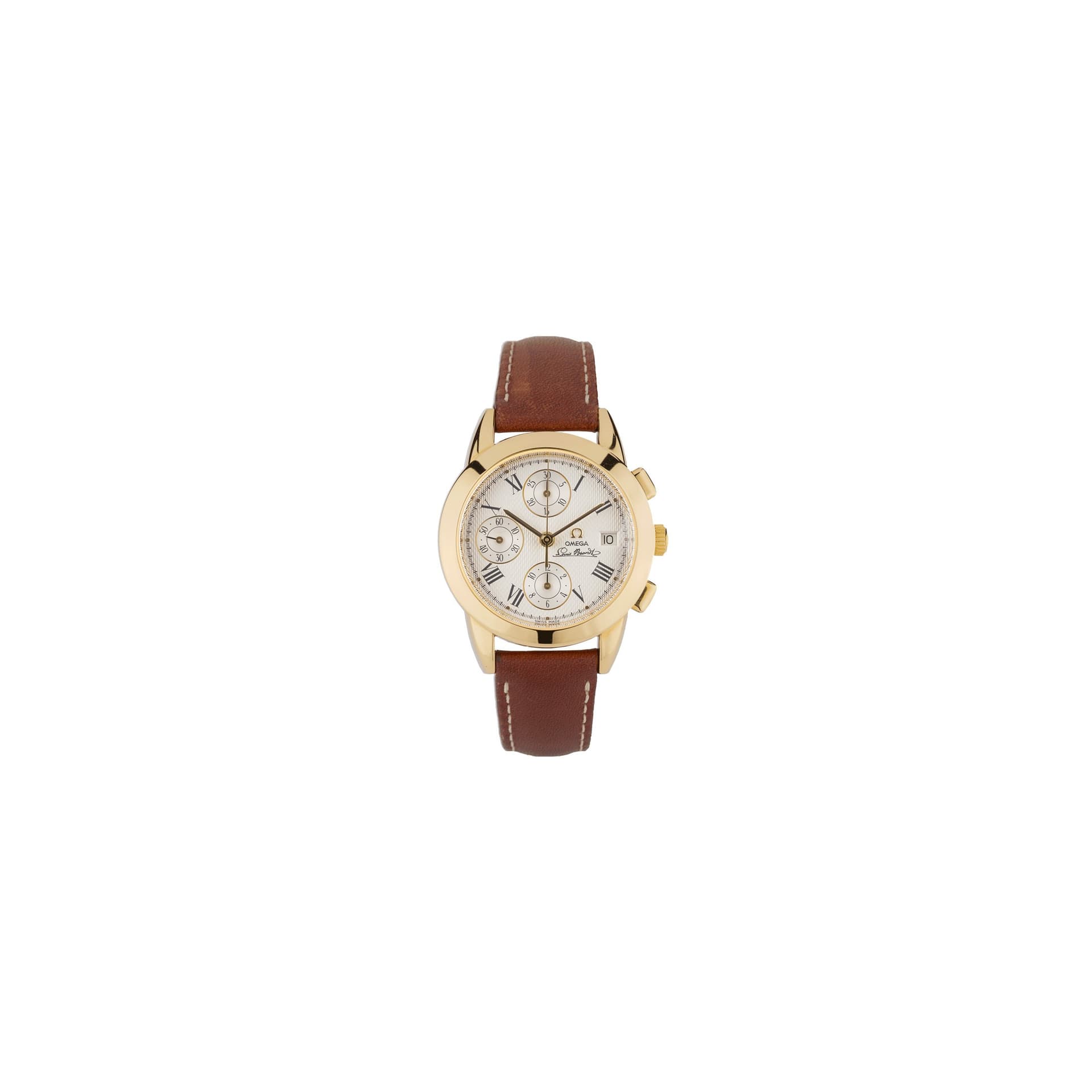 Omega Montre Omega Louis Brandt de Luxe Chronograph automatique or jaune 1995 Ref. 5331.51.00 38 mm
