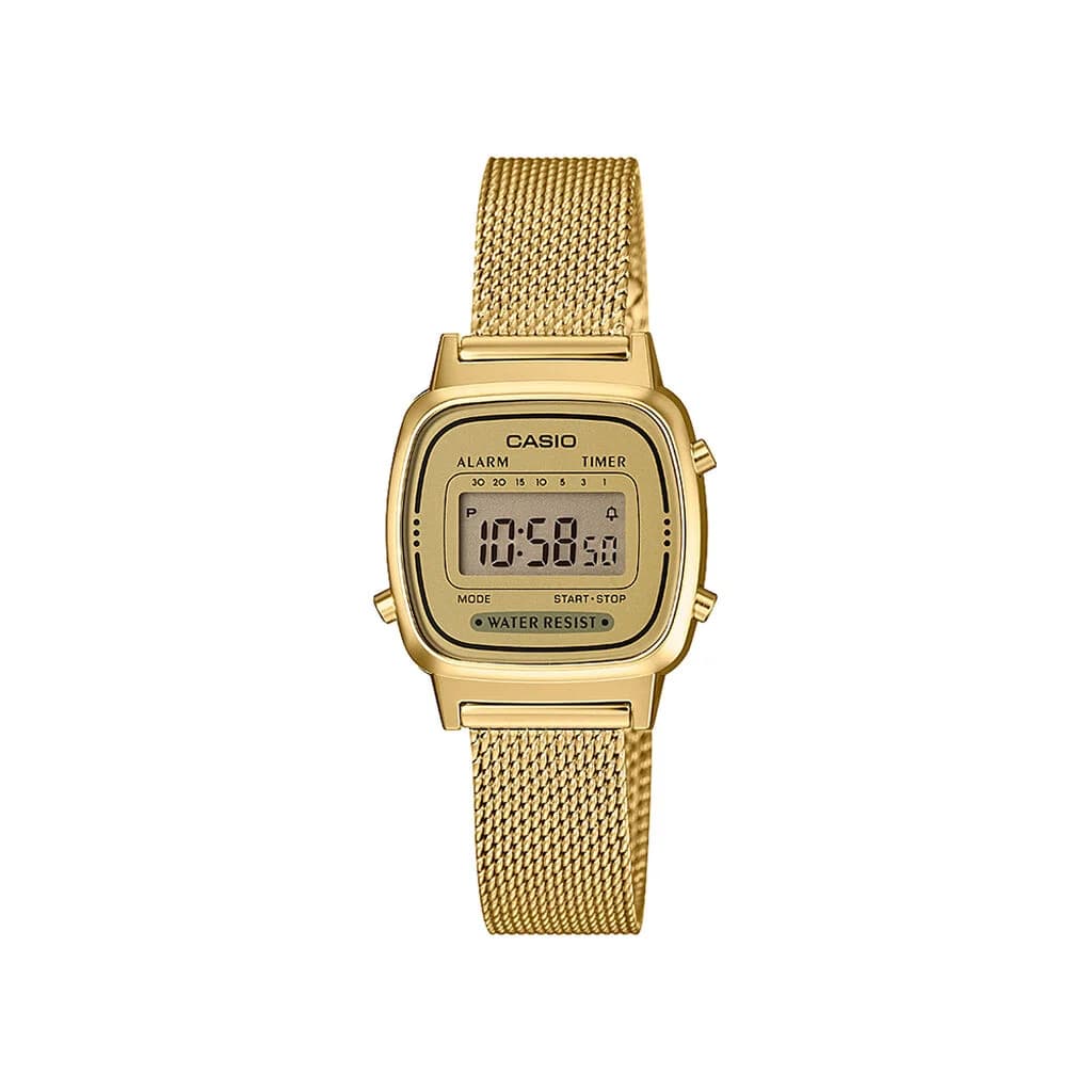 Casio Montre Femme CASIO en Acier Jaune Etanche