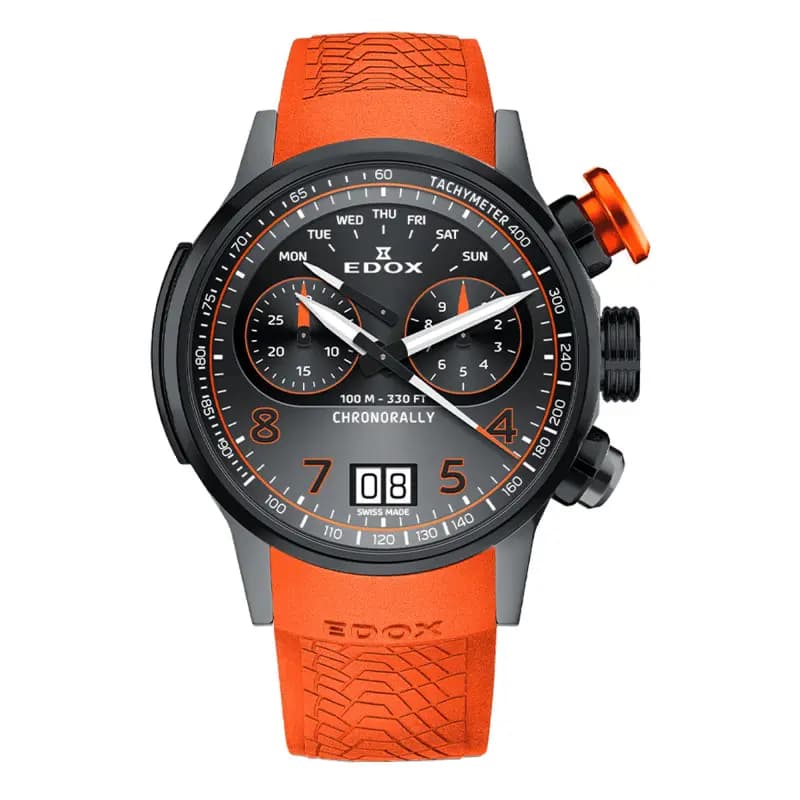Edox Montre Chronorally Chronograph 45 38003-TINGNOCAO-GNO