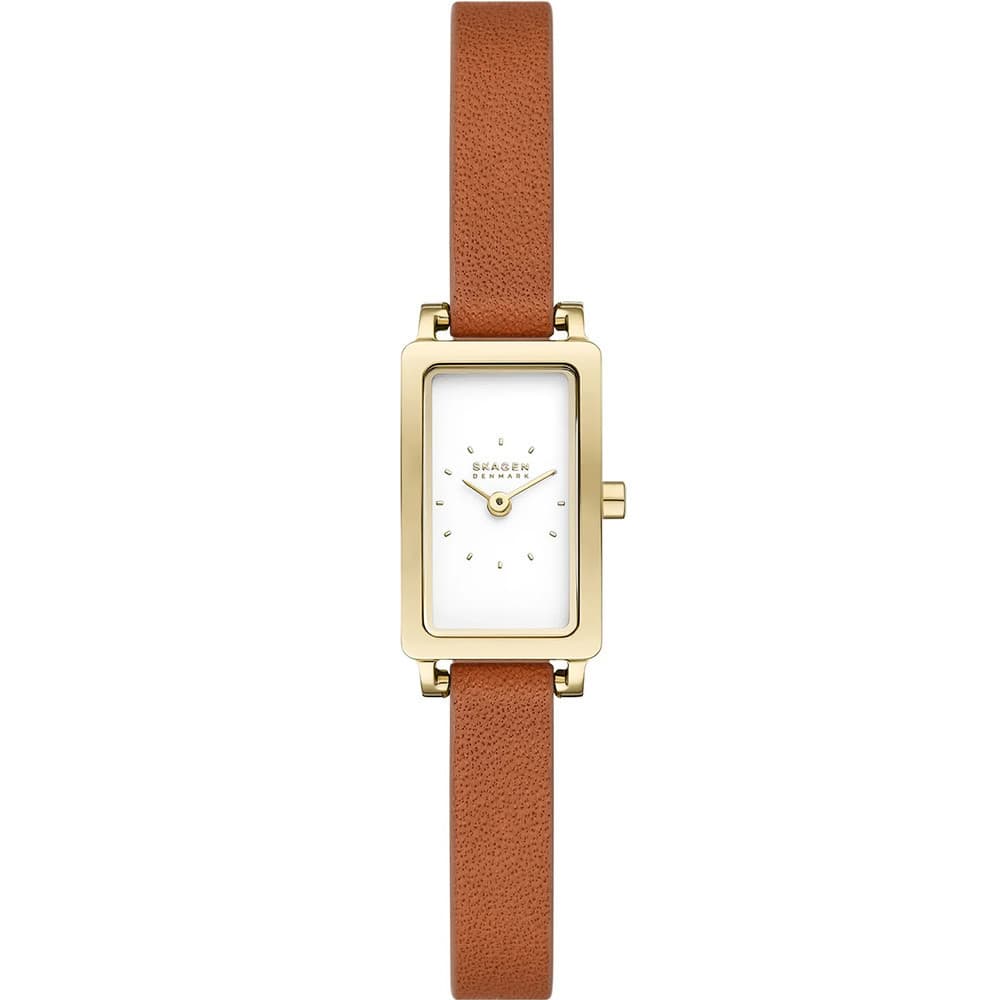 Skagen Montre Skagen Collection Hagen Micro en Cuir Marron