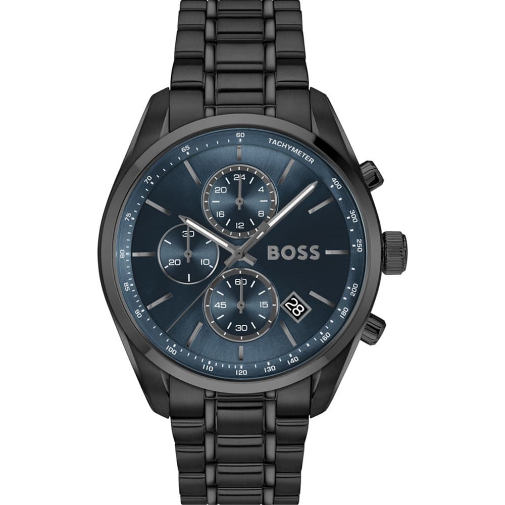 Hugo Boss Montre Boss Collection Grand Prix 44 en Acier et PVD Noir