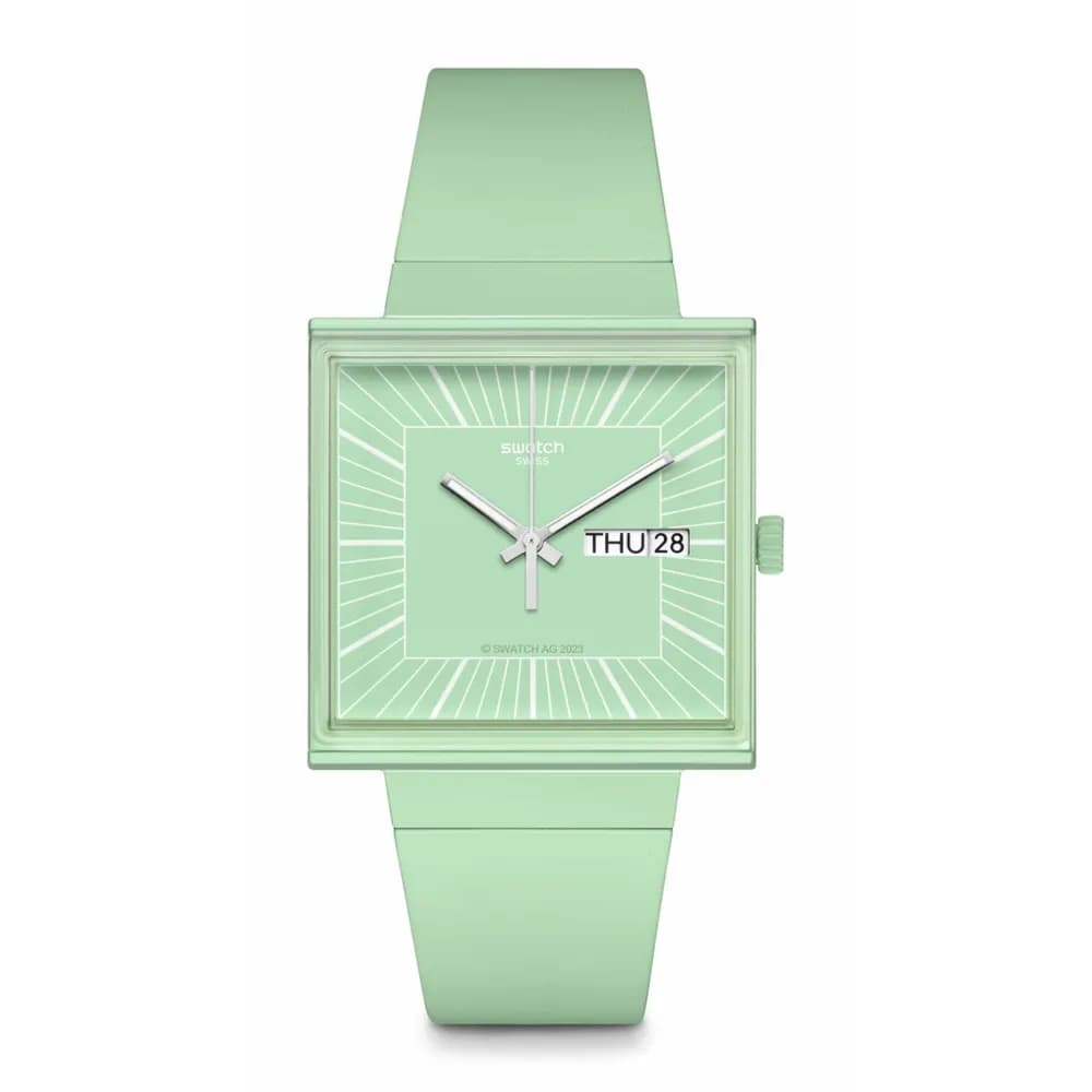 Swatch What if — cadran vert menthe