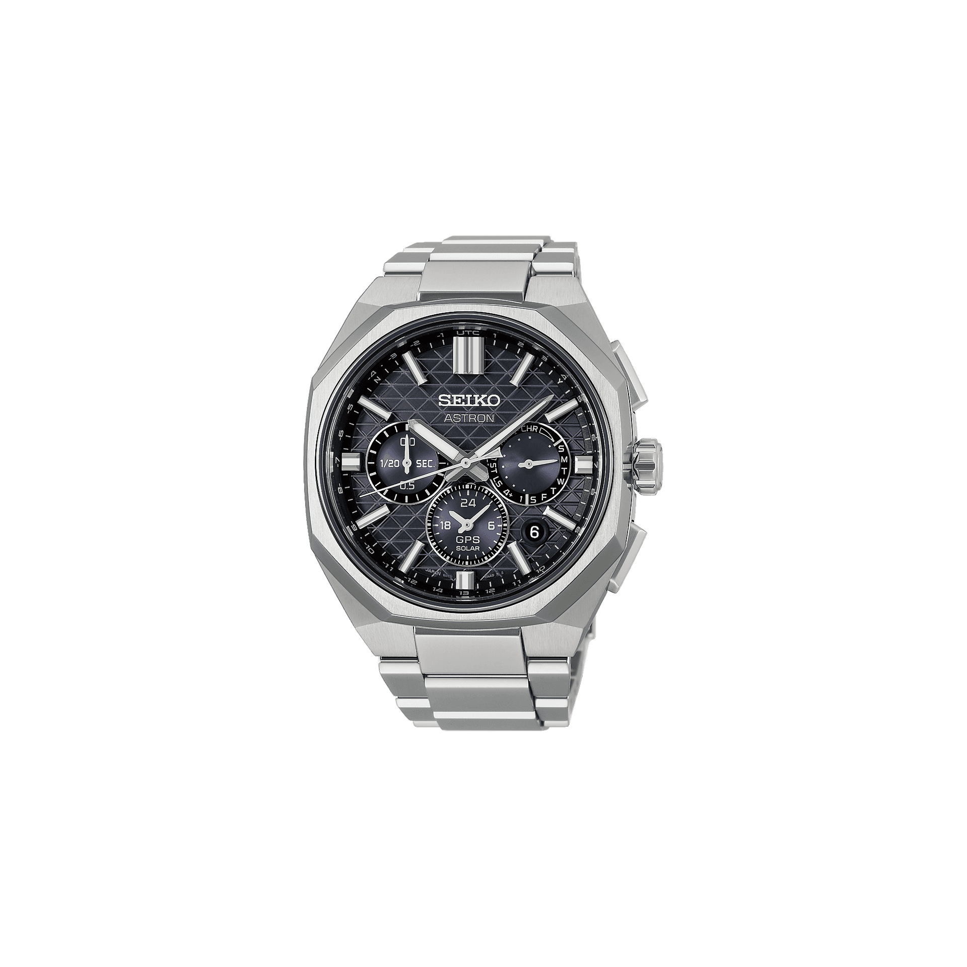Seiko Astron — cadran noir 43 mm