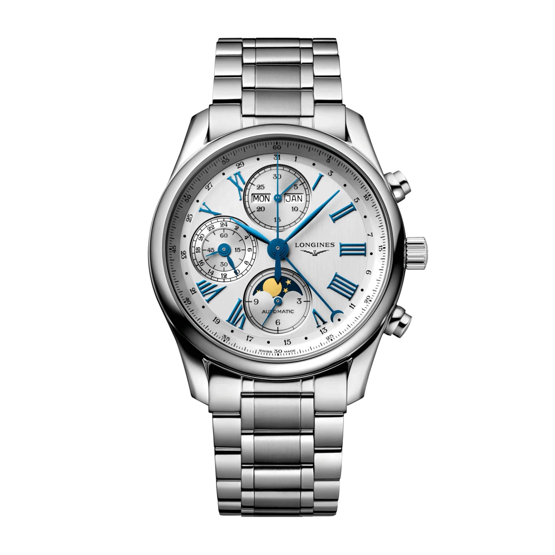Longines Montre Longines Master Collection automatique cadran argenté bracelet acier 40 mm