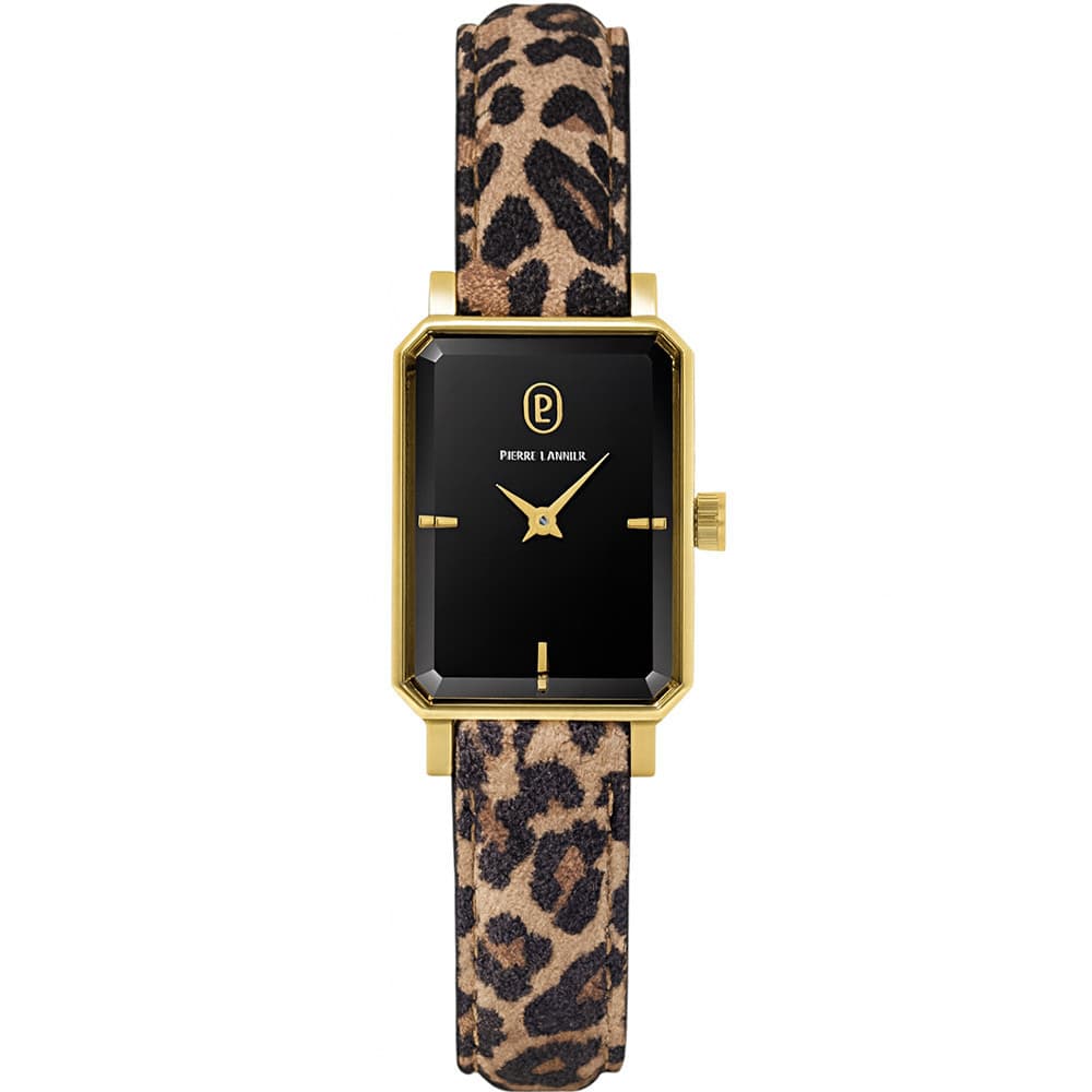 Pierre Lannier Montre Pierre Lannier Collection Ariane en Cuir Léopard