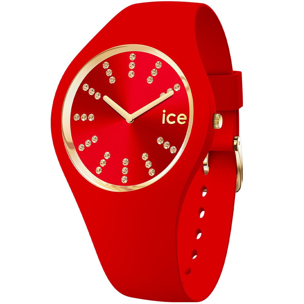 Ice Watch Montre Ice Watch Collection Ice Cosmos en Silicone Rouge