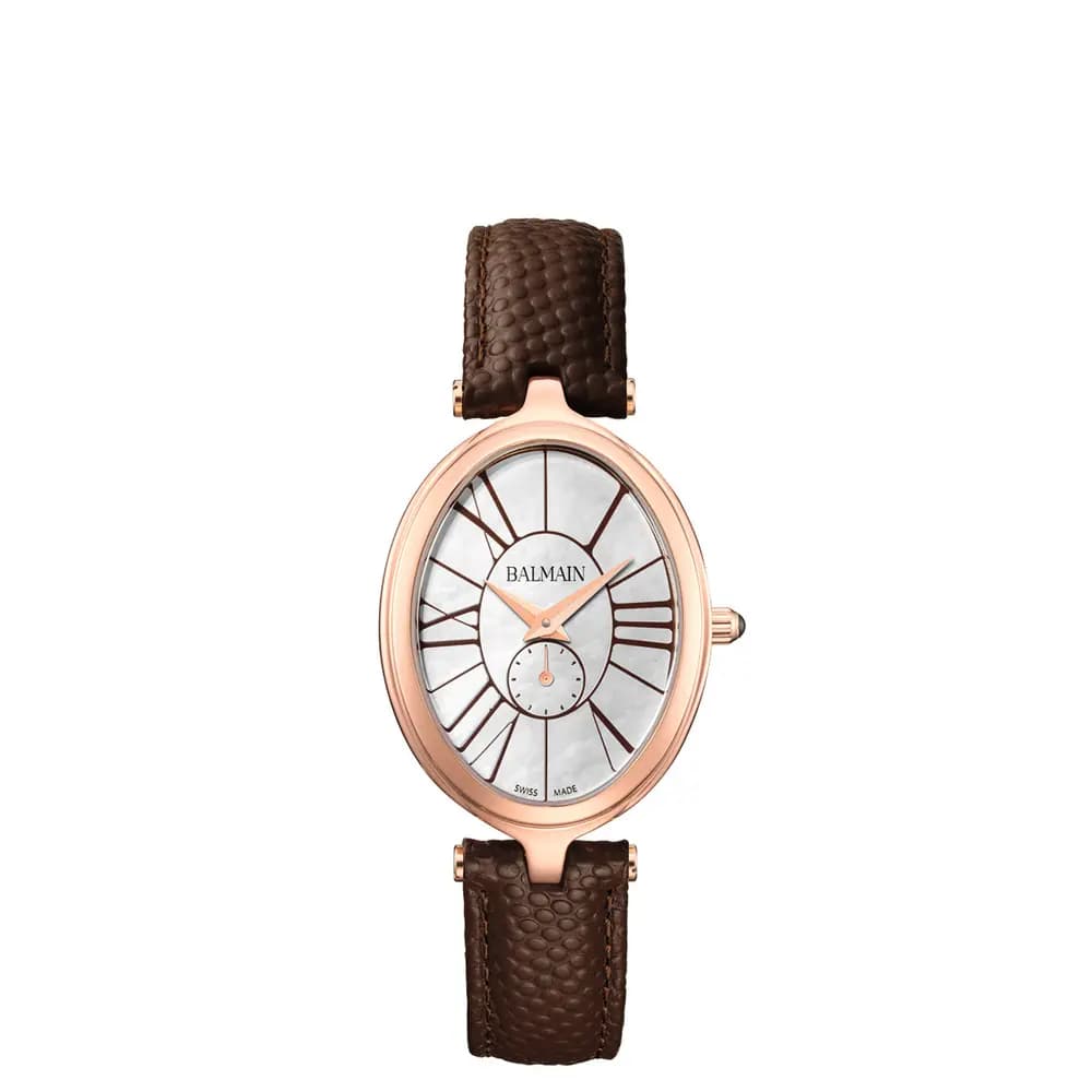 Balmain Montre quartz Femme Haute elegance Nacre blanche