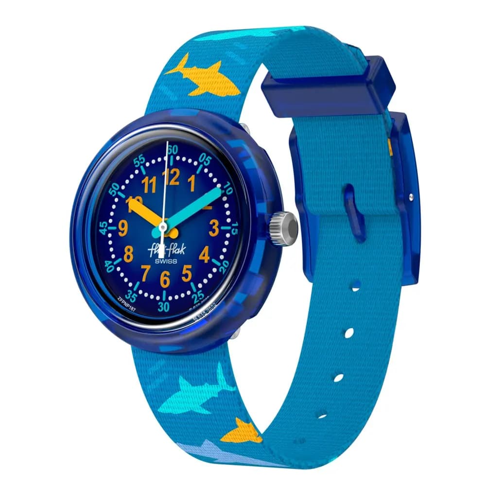 Flik Flak Montre Enfant Island greetings Bleu
