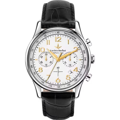 Lucien Rochat Montre Homme Lucien rochat Cuir véritable Noir R0471615002