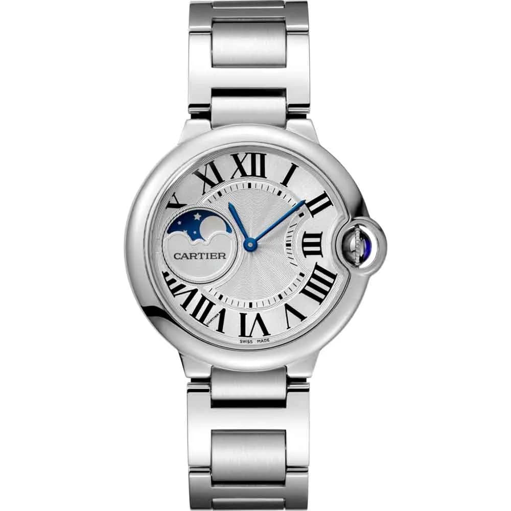 Cartier Ballon Bleu — cadran argenté bracelet acier