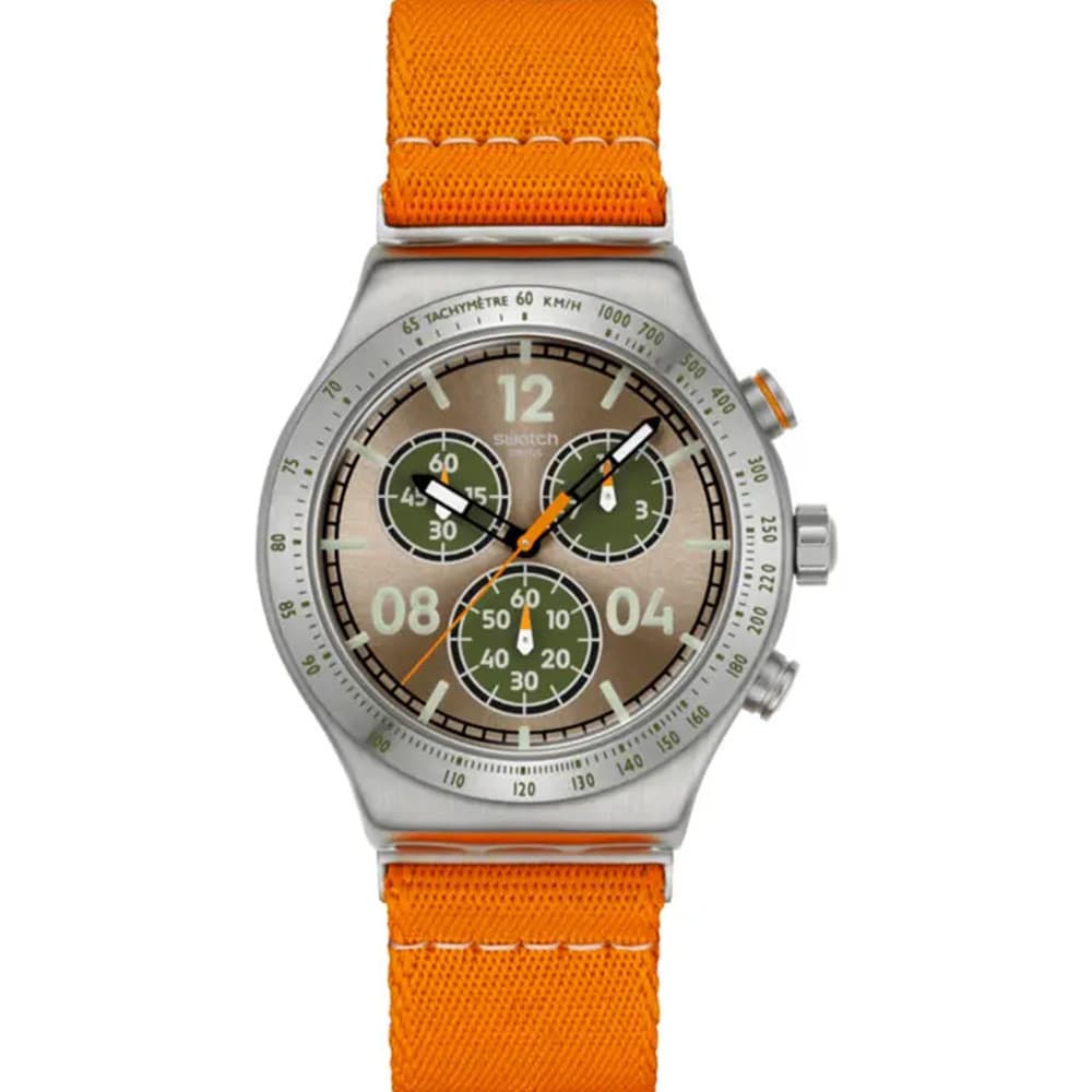 Swatch Montre Swatch en Tissu Orange