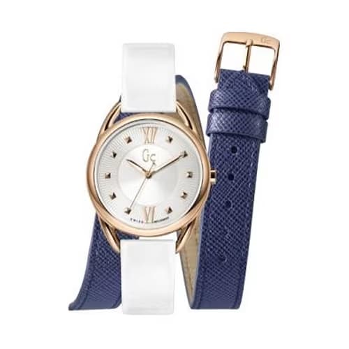 Gc Montre Femme GC en Cuir Blanc Etanche