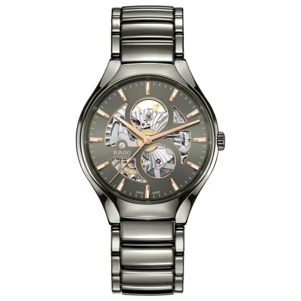 Rado Montre Rado True Round Automatic Open Heart Gris 40mm