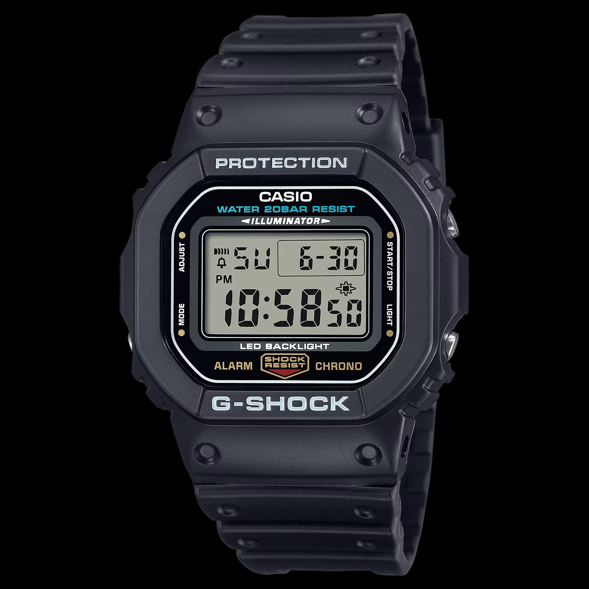 Casio G-Shock — boîtier résine noir
