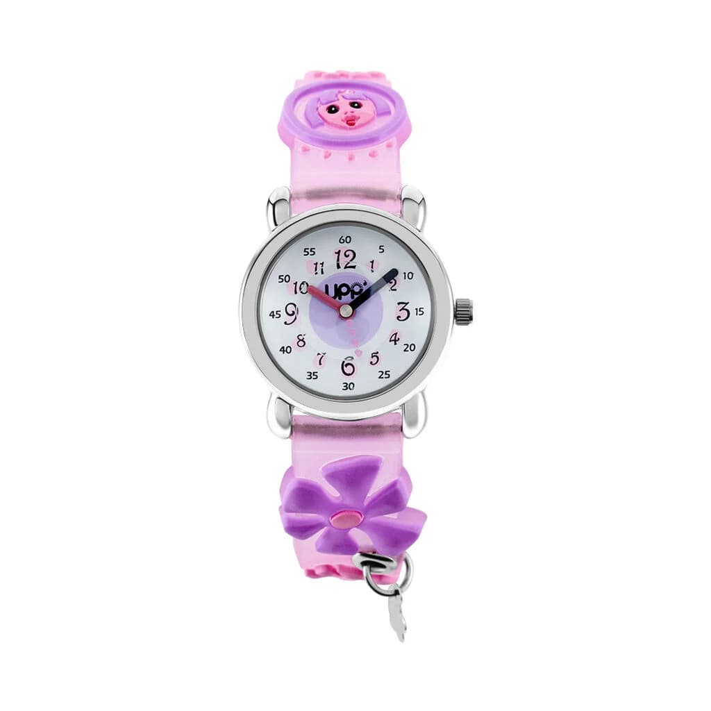 UPP Montre Upp Fleur Blanc et Parme
