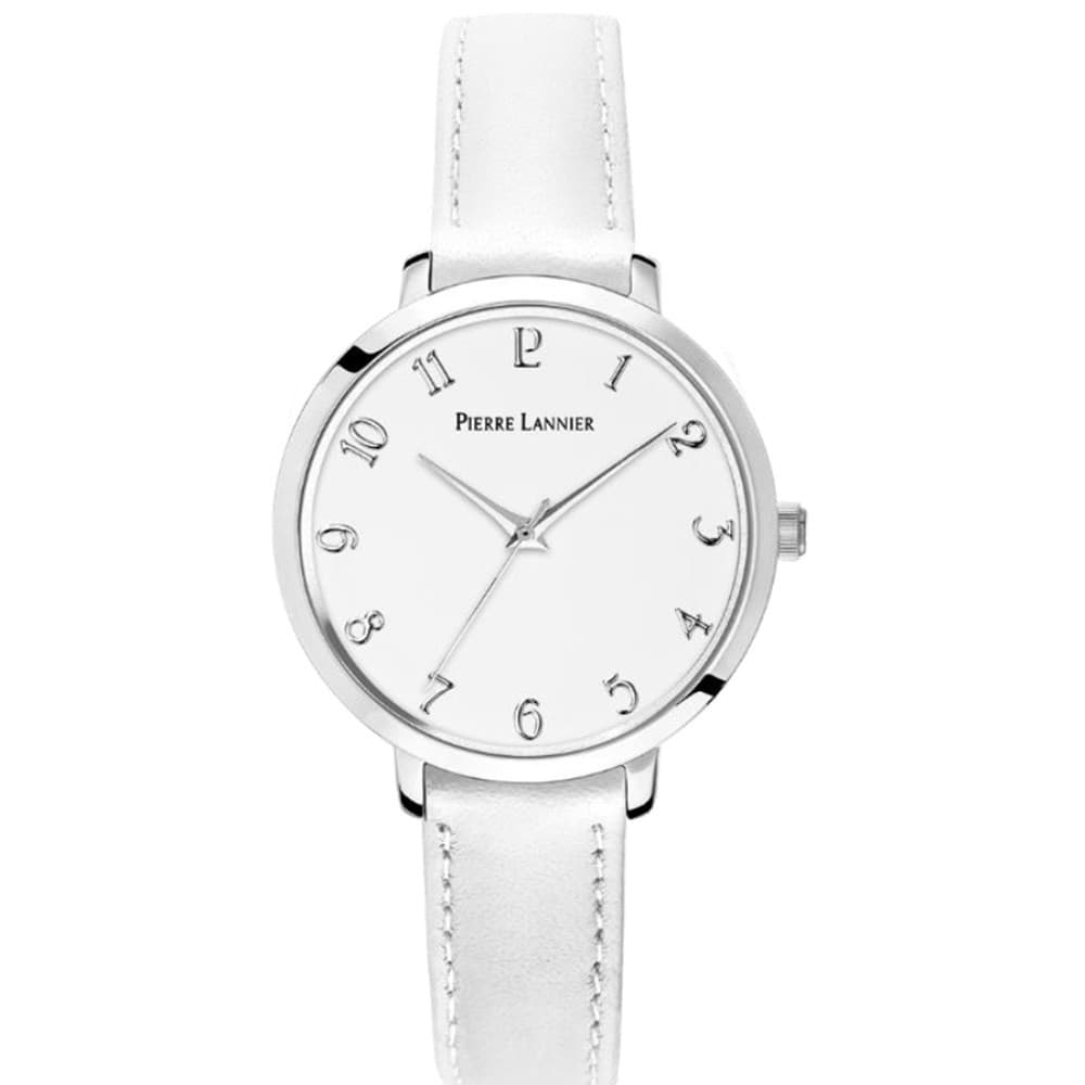 Pierre Lannier Montre Pierre Lannier Collection Chouquette en Cuir Blanc