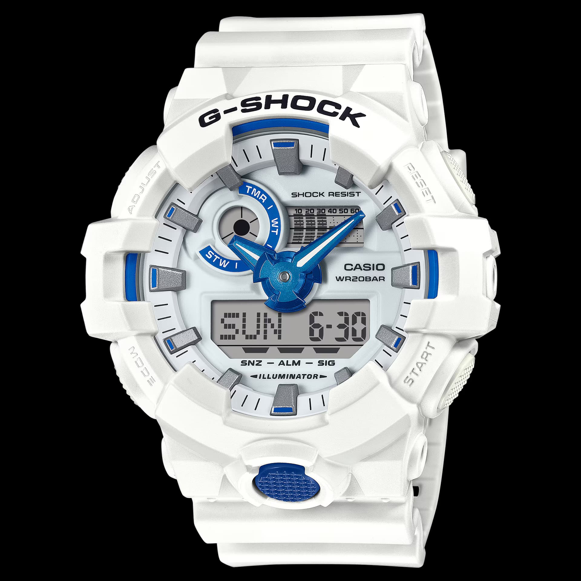 Casio Classic GA-700 Series — cadran blanc