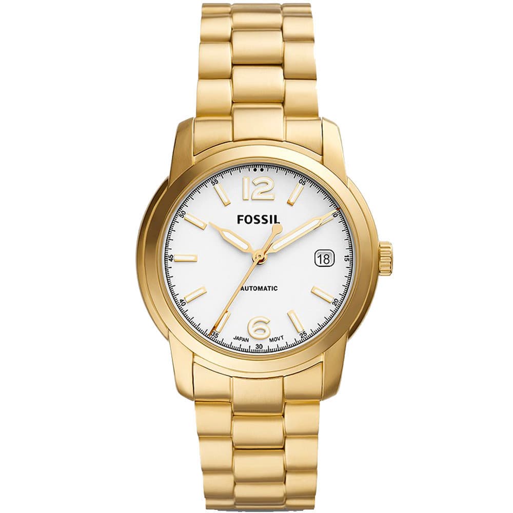 Fossil Heritage — cadran blanc doré