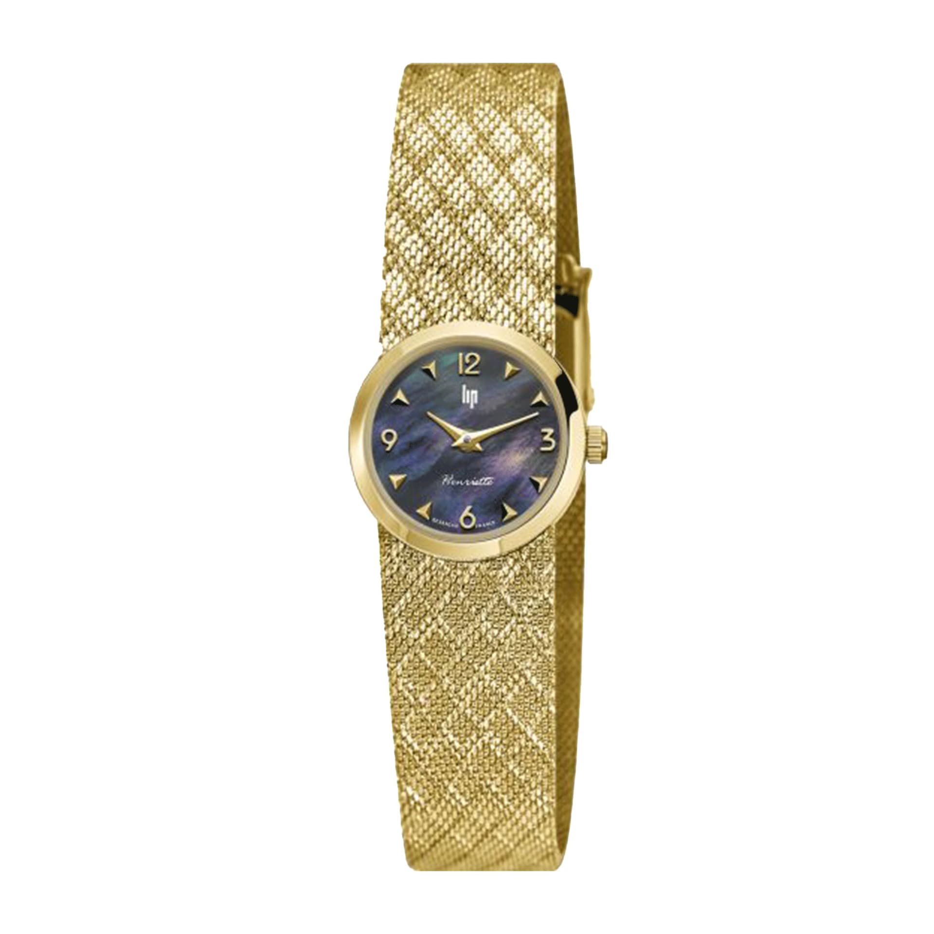 Lip Montre Lip Henriette 671452- Femme - cadran Nacré- 19 mm - Acier et PVD Doré