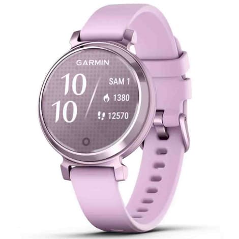 Garmin Montre Garmin Lily Metallic Lilac avec bracelet en silicone lilas 35,5 mm- 010-02839-01