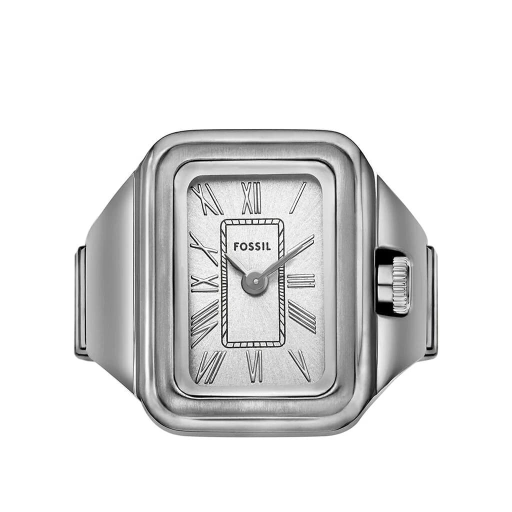 Fossil Raquel Watch Ring — cadran argenté