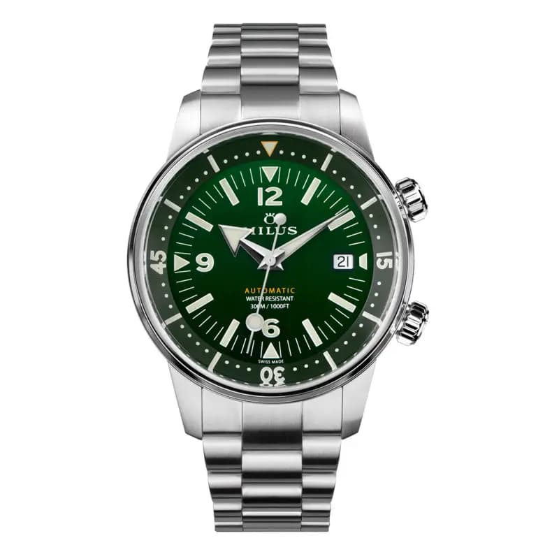 Milus Montre Archimèdes Aqua Steel Wild Green