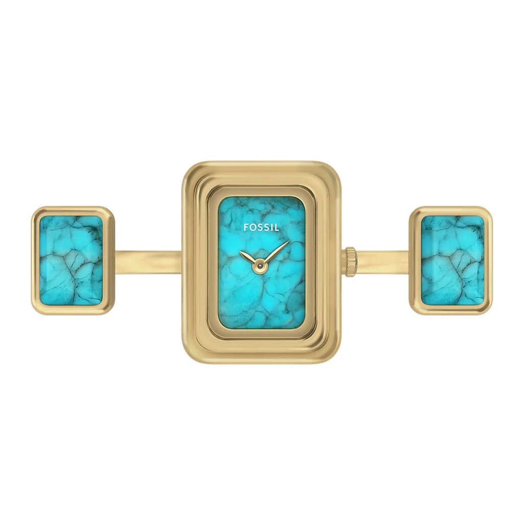 Fossil Raquel Watch Ring — cadran bleu