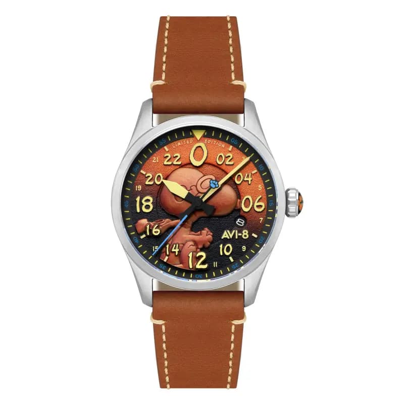 Avi-8 Montre Spitfire Peanuts Snoopy Flying Ace 24 Hour Automatic Limited Edition AV-4150-02