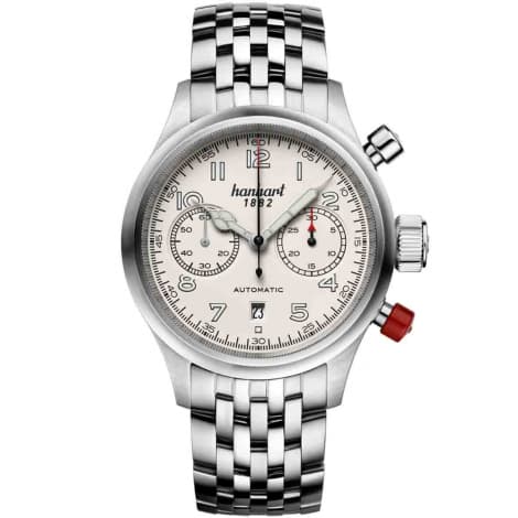 Hanhart Montre Hanhart Pioneer TwinControl off-white Automatique diamètre 42 mm- 720.200-6428