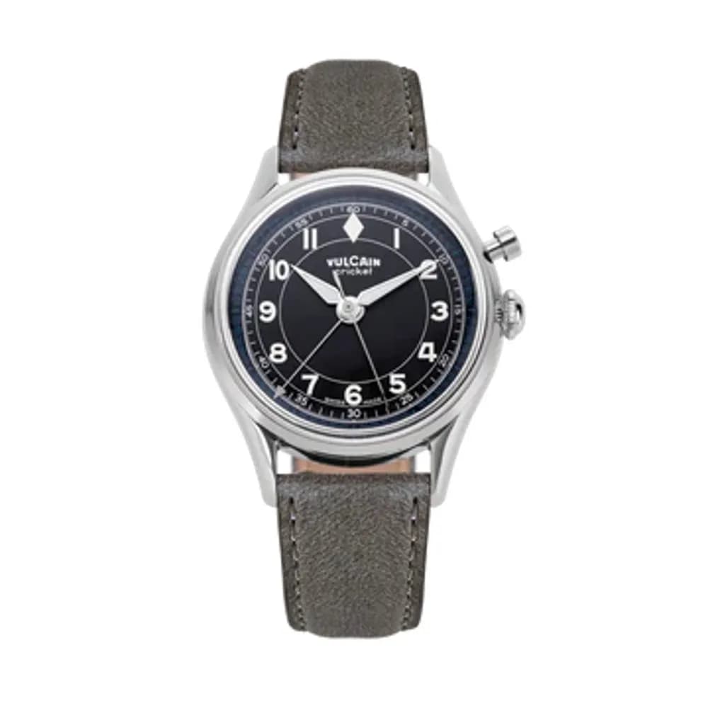 Vulcain Cricket Classique 36MM Black & White/Blue