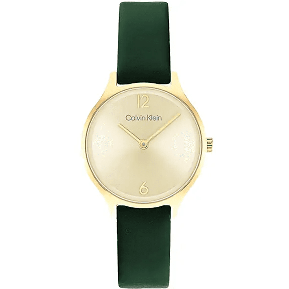 Calvin Klein Montre Calvin Klein Timeless 2H en Cuir Vert
