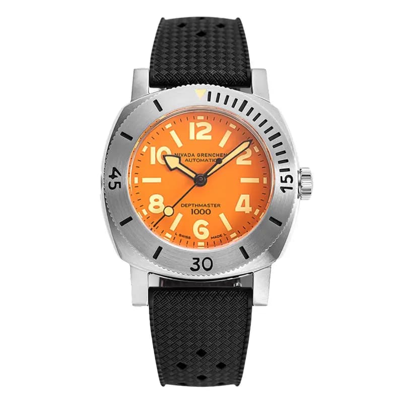 Nivada Grenchen Montre Depthmaster Orange 14127A
