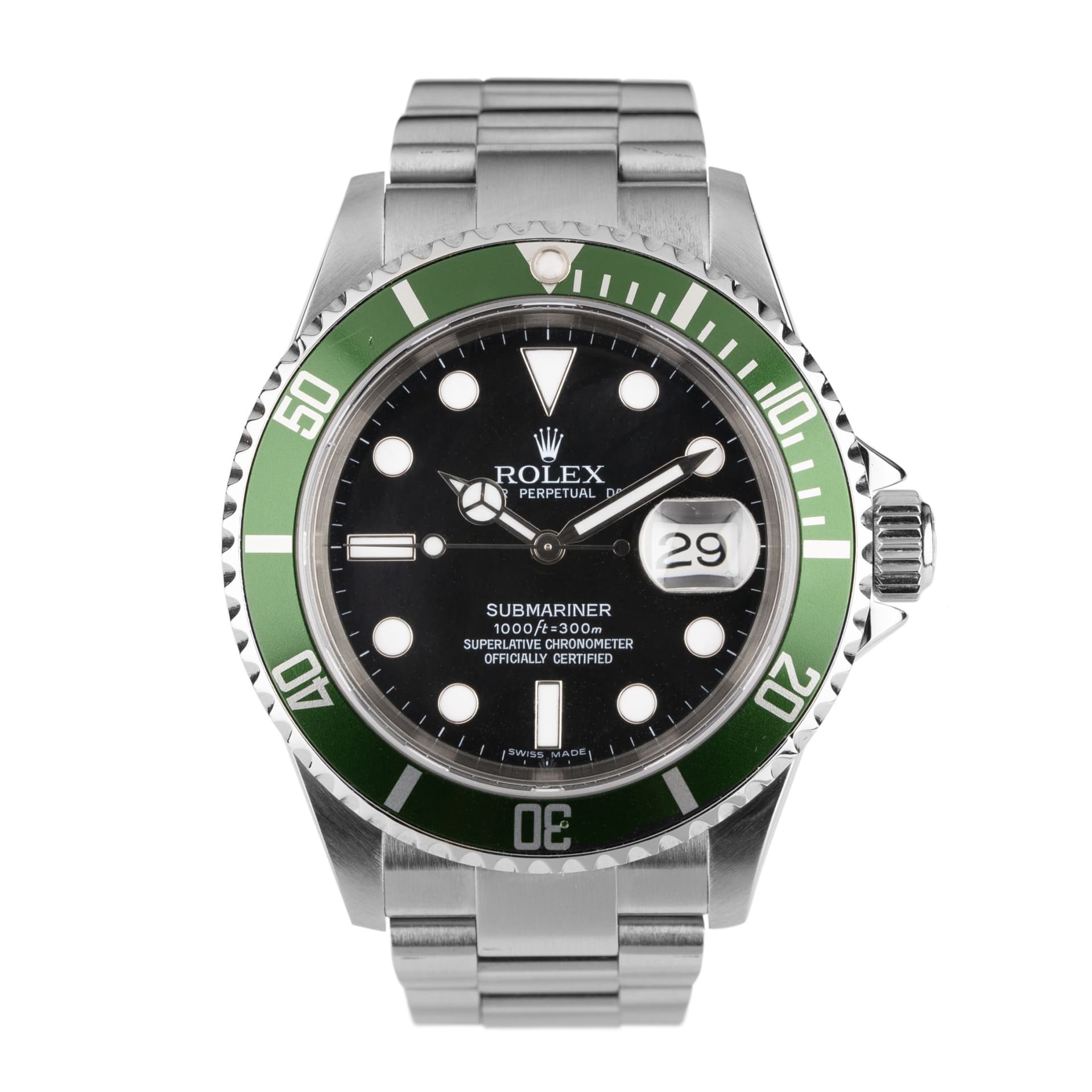 Rolex Montre Rolex Submariner Date "Kermit" 16610LV automatique 40 mm circa 2006