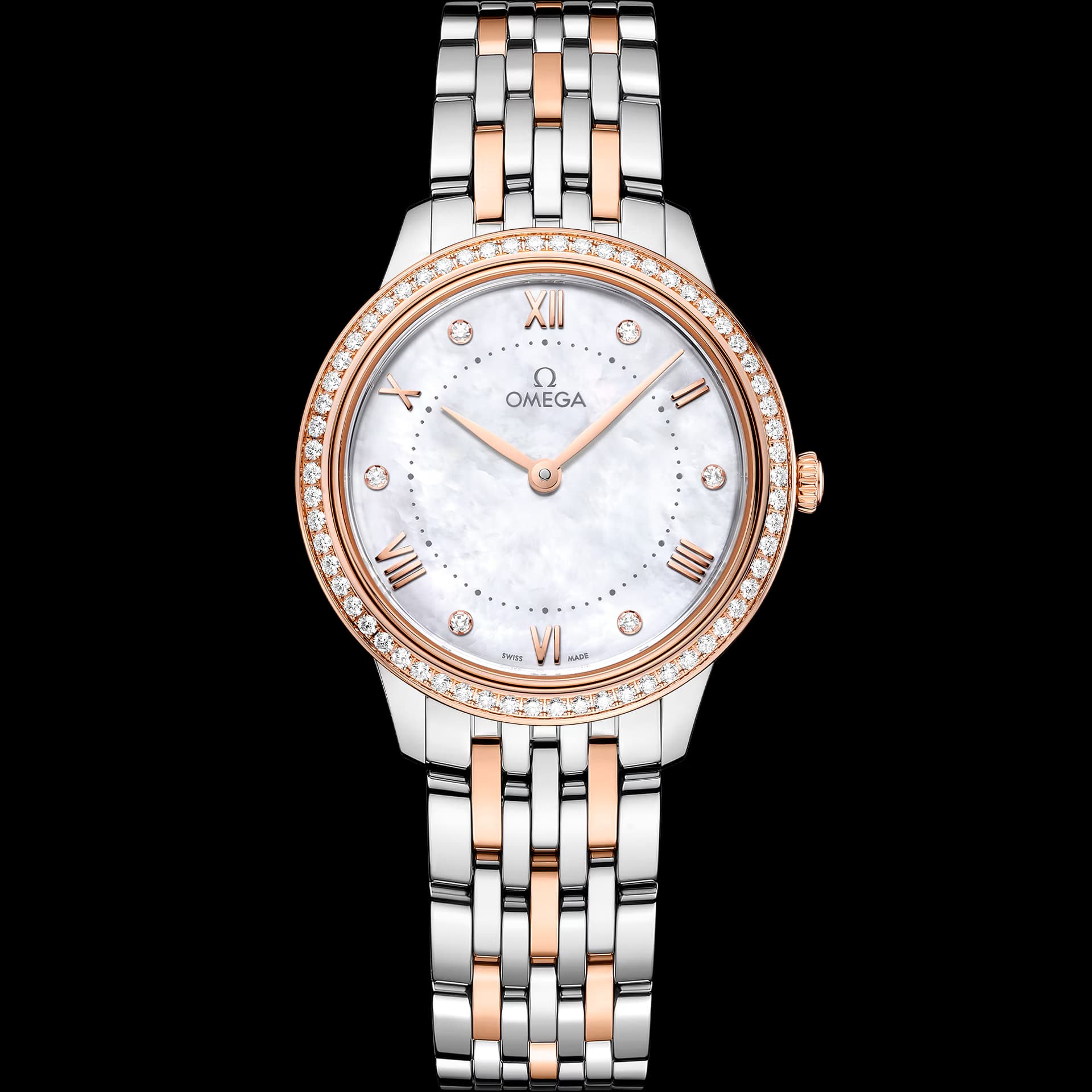 Omega De Ville 30 mm, acier - or « Sedna™ » sur acier - or « Sedna™ »