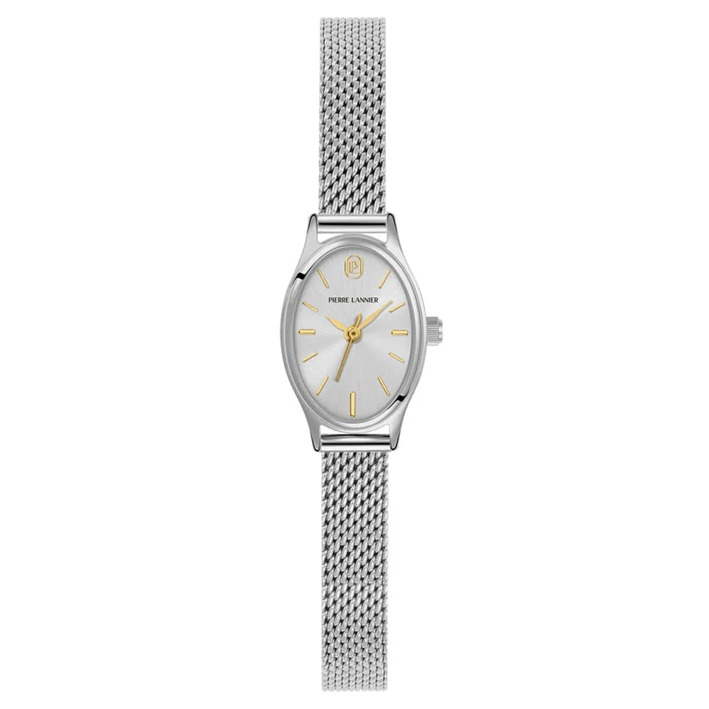 Pierre Lannier Montre quartz Femme Ovalia Argenté