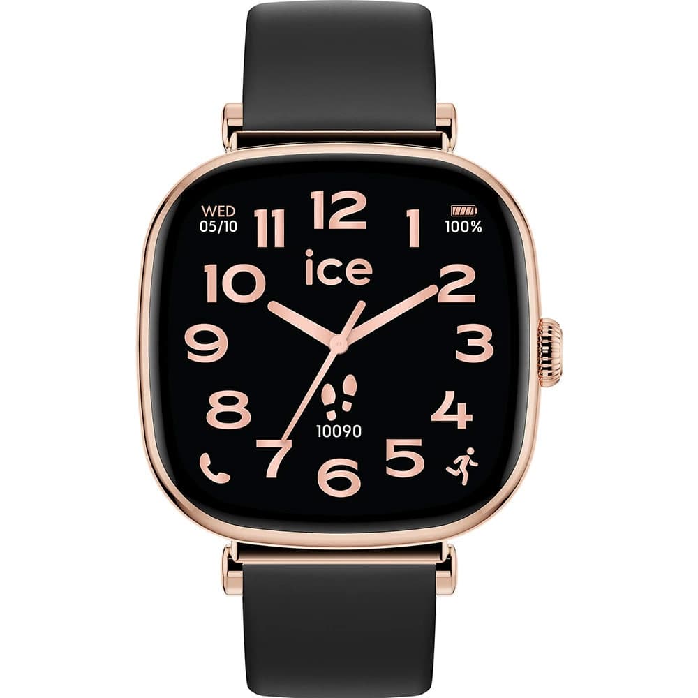 Ice Watch Montre Connectée Ice Watch Collection Ice Smart SQ 2.0 en Silicone Noir