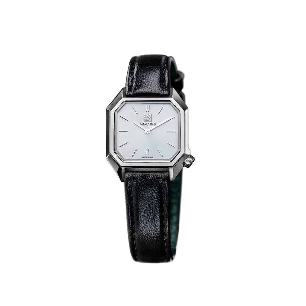 March LA.B Lady Mansart Electrique - White - Chevreau Noir