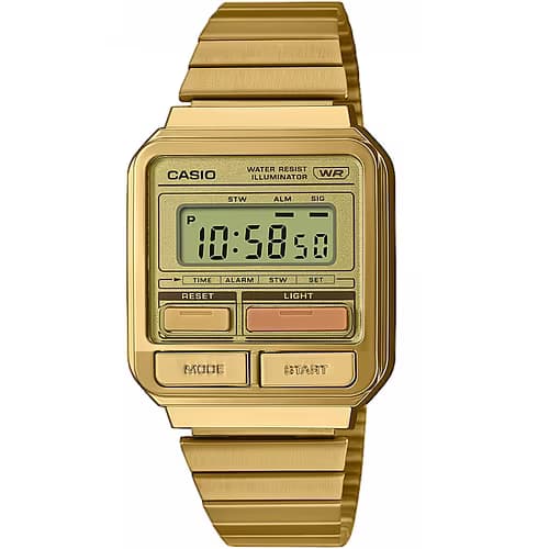 Casio Vintage A120WEG — cadran doré