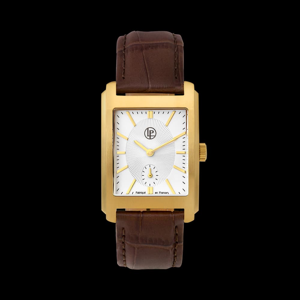 Louis Pion Montre quartz Homme Leonard Blanc