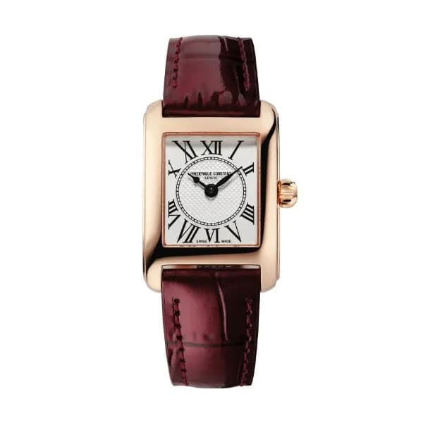 Frederique Constant Montre Frederique Constant Classics Carrée Bracelet Cuir