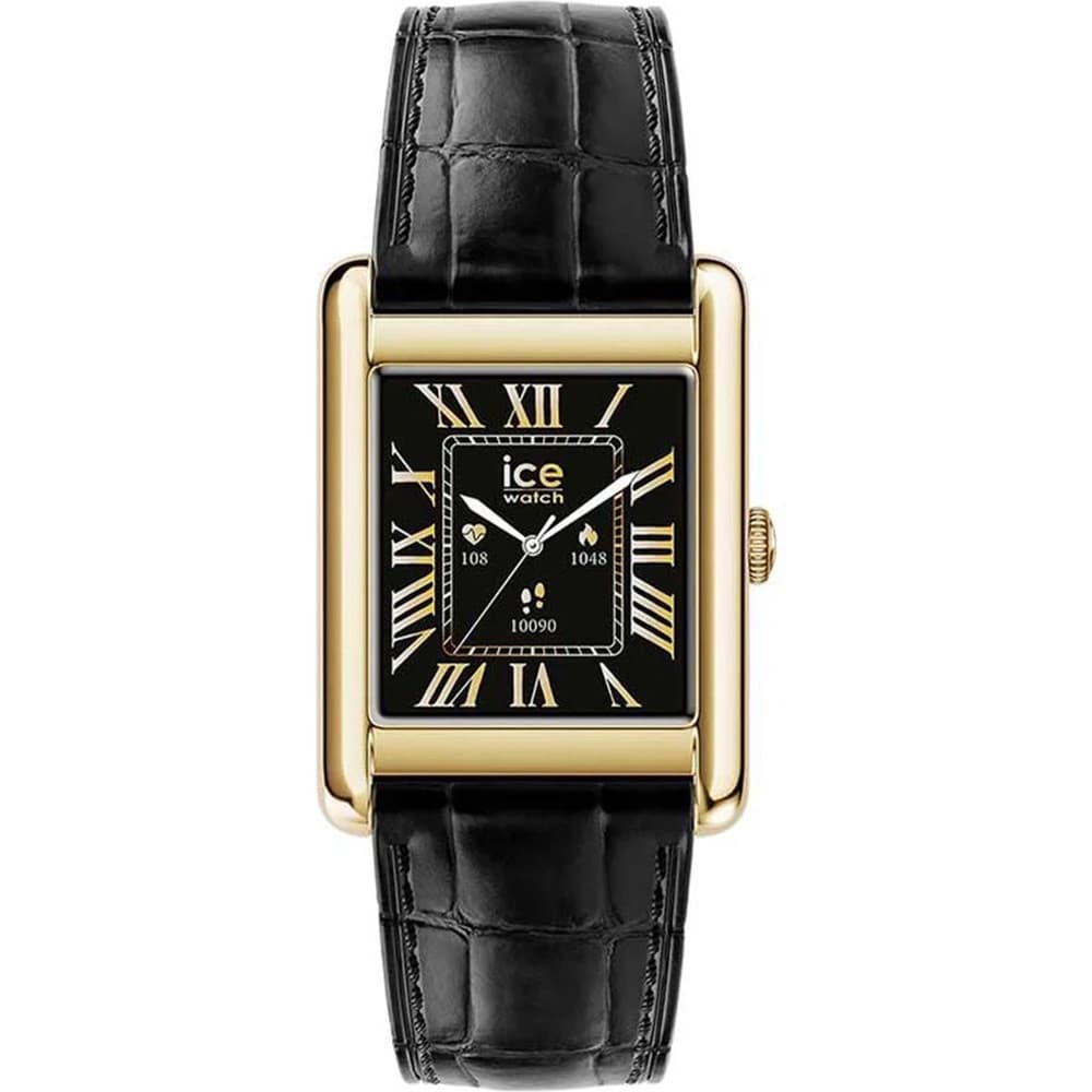 Ice Watch Montre Connectée Ice Watch Collection Ice Smart TKS 2.0 en Cuir Noir
