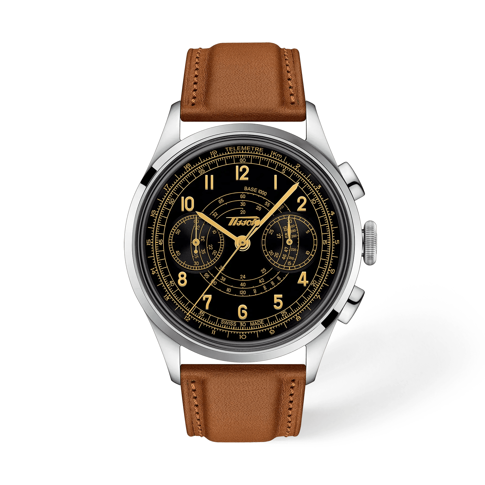 Tissot Telemeter 1938 — cadran noir