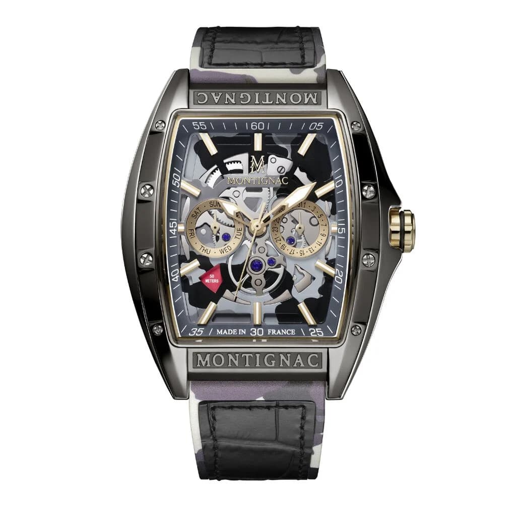 Montignac Montre Montignac Tonneau Noir