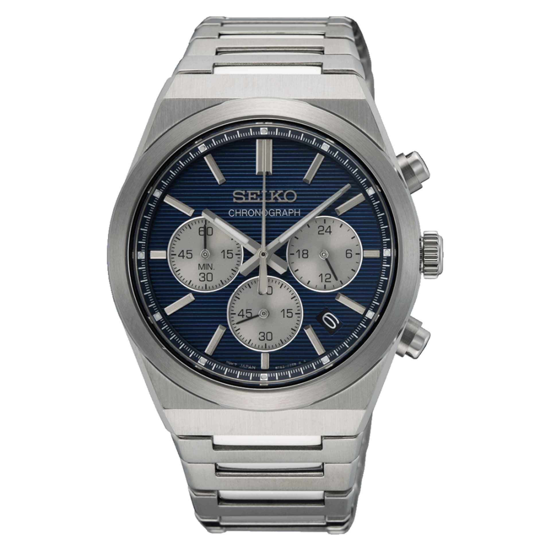 Seiko Classique Sport — cadran bleu 40 mm
