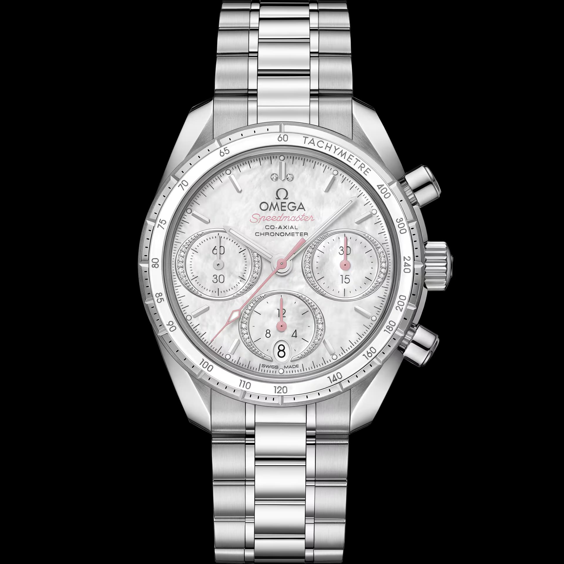 Omega Speedmaster 38 mm, acier sur acier