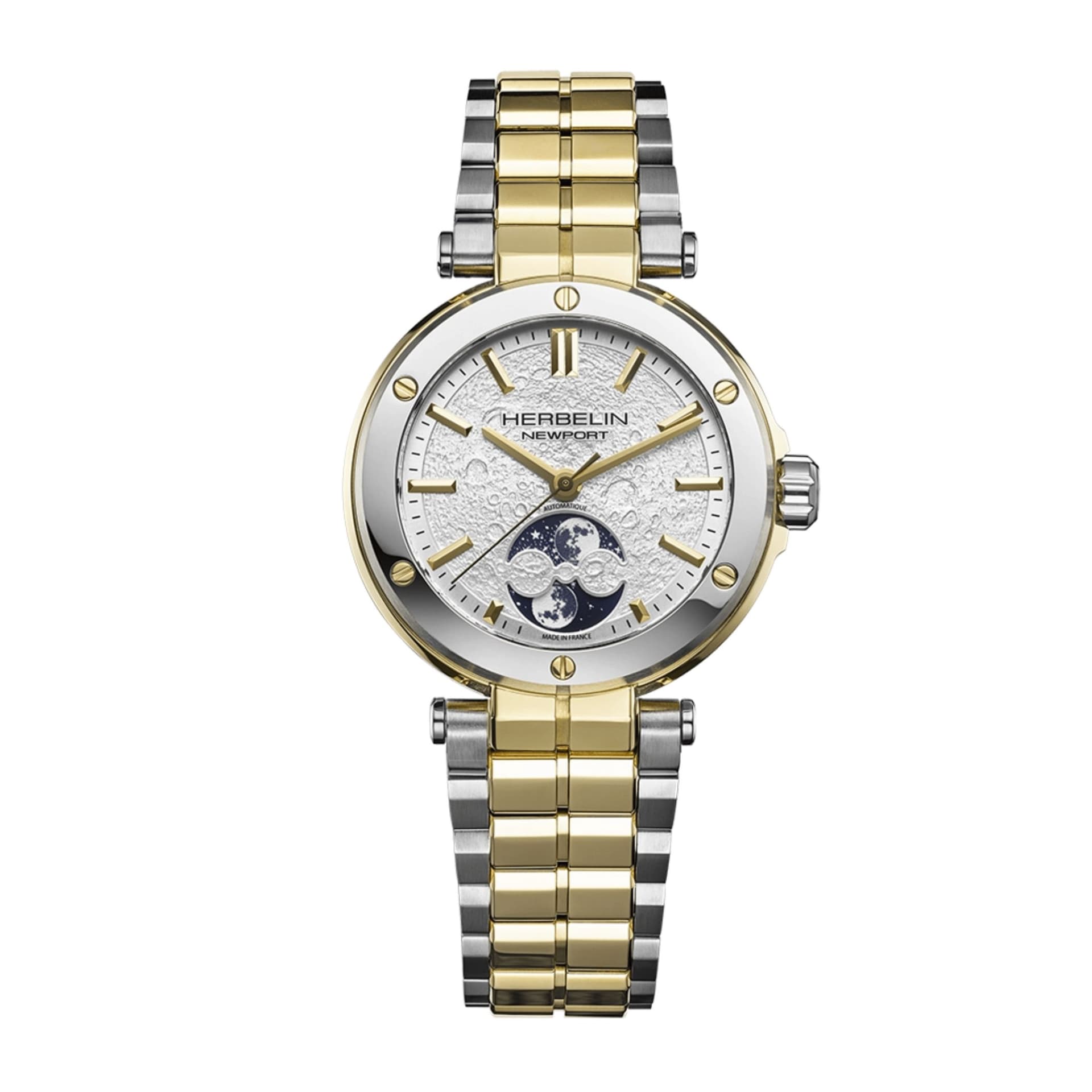 Michel Herbelin Montre Herbelin Newport Auto Phase de Lune Femme Automatique Phase de Lune - 2879BT1N11